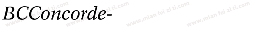 BCConcorde字体转换