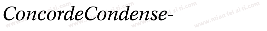 ConcordeCondense字体转换