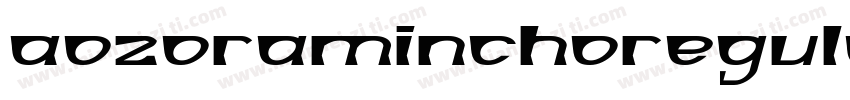 aozoraminchoregular字体转换