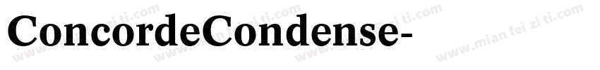 ConcordeCondense字体转换
