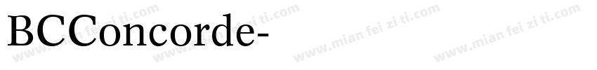 BCConcorde字体转换