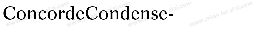 ConcordeCondense字体转换