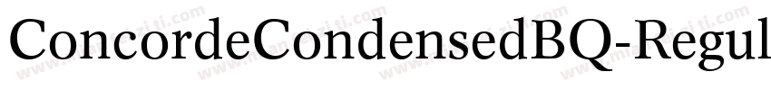 ConcordeCondensedBQ-Regular字体转换