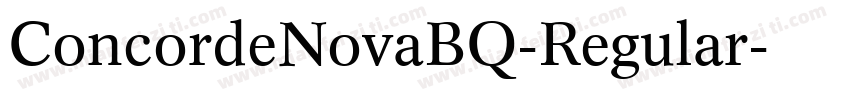 ConcordeNovaBQ-Regular字体转换
