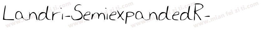 Landri-SemiexpandedR字体转换