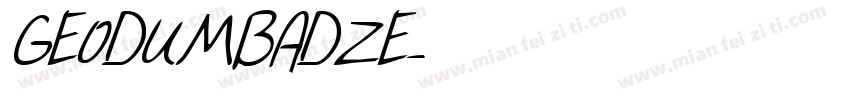 GEODUMBADZE字体转换