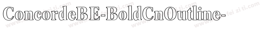 ConcordeBE-BoldCnOutline字体转换
