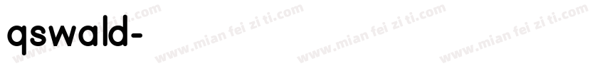 qswald字体转换