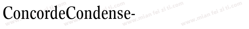 ConcordeCondense字体转换