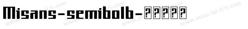 Misans-semibolb字体转换