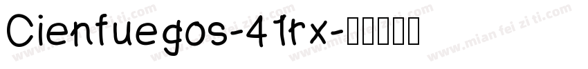 Cienfuegos-41rx字体转换