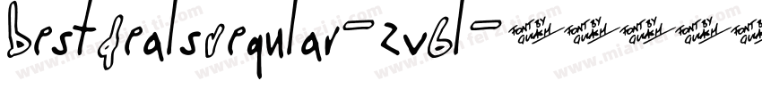 BestDealsRegular-zv6l字体转换