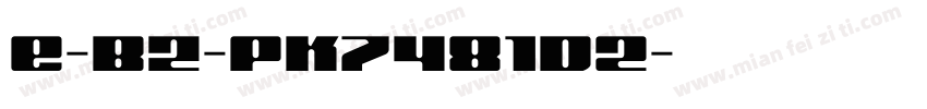 E-BZ-PK7481d2字体转换