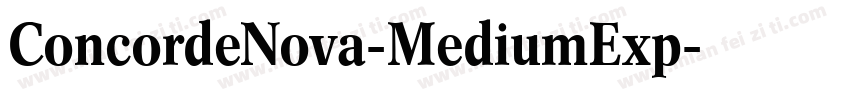 ConcordeNova-MediumExp字体转换