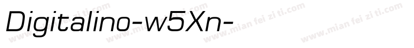 Digitalino-w5Xn字体转换