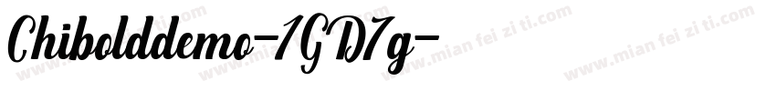 Chibolddemo-1GD7g字体转换