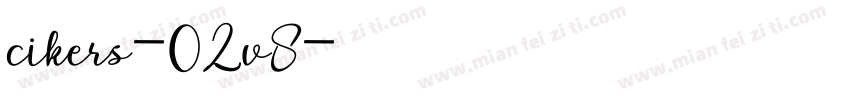 cikers-02v8字体转换