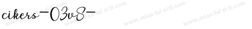cikers-03v8字体转换