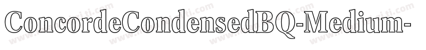 ConcordeCondensedBQ-Medium字体转换