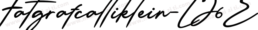 Fatgrafcalliklein-LJ6E字体转换
