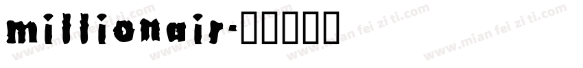 millionair字体转换