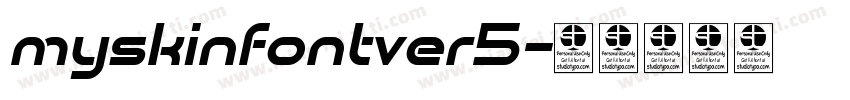 myskinfontver5字体转换