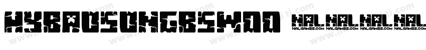 HYBaoSongB5W00字体转换