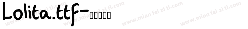Lolita.ttf字体转换