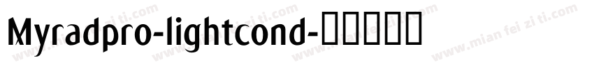 Myradpro-lightcond字体转换