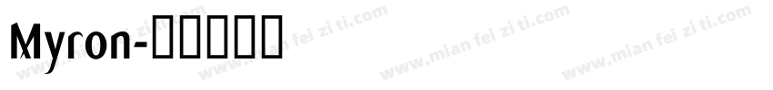 Myron字体转换