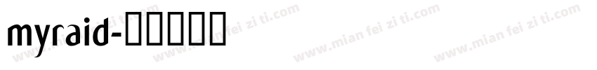 myraid字体转换