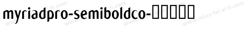myriadpro-semiboldco字体转换