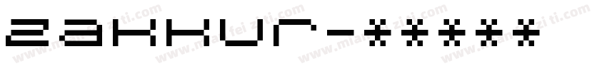 Zakkur字体转换
