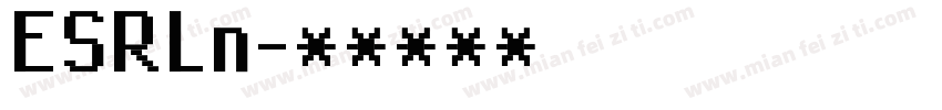 ESRLn字体转换