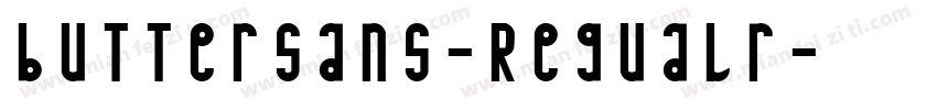 buttersans-Regualr字体转换