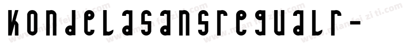 kondelasansregualr字体转换