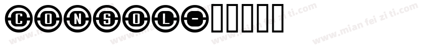 consol字体转换