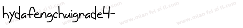 hydafengchuigrade4字体转换