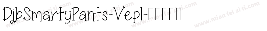 DjbSmartyPants-Vepl字体转换