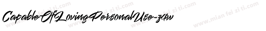 CapableOfLovingPersonalUse-z4w4字体转换