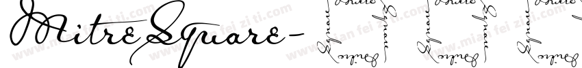 MitreSquare字体转换