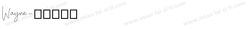 Wayne字体转换