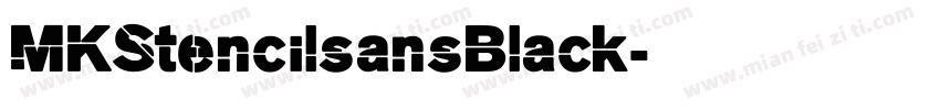 MKStencilsansBlack字体转换
