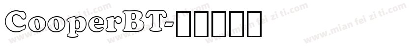 CooperBT字体转换