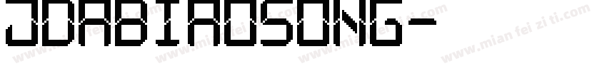 jdabiaosong字体转换