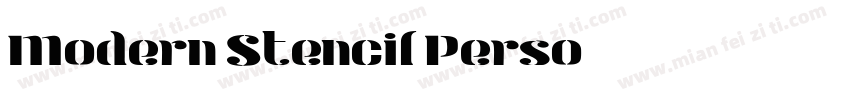 Modern-Stencil-Perso字体转换