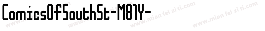 ComicsOfSouthSt-M81Y字体转换