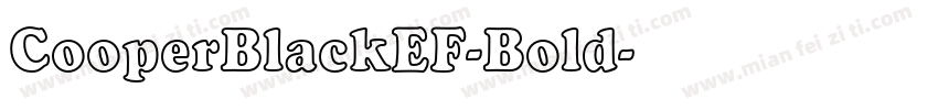 CooperBlackEF-Bold字体转换