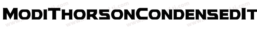 ModiThorsonCondensedItalic字体转换