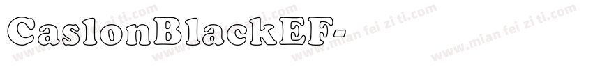 CaslonBlackEF字体转换